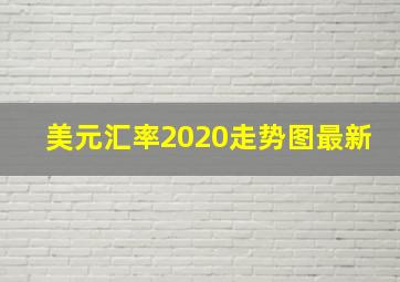 美元汇率2020走势图最新