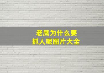 老鹰为什么要抓人呢图片大全