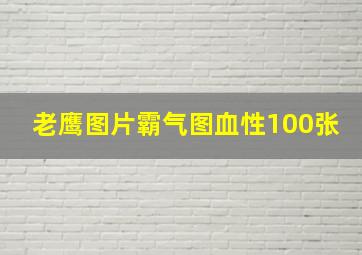 老鹰图片霸气图血性100张