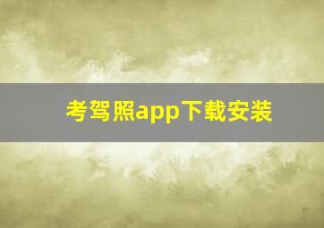 考驾照app下载安装