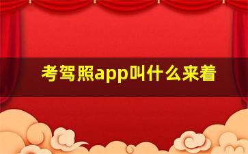 考驾照app叫什么来着