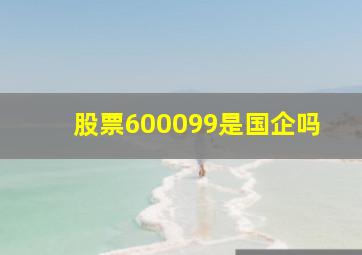 股票600099是国企吗