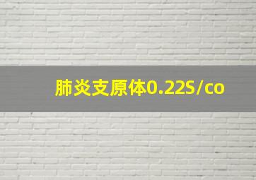 肺炎支原体0.22S/co