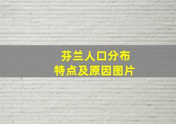 芬兰人口分布特点及原因图片