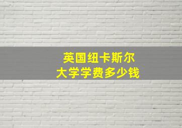 英国纽卡斯尔大学学费多少钱