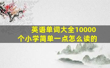 英语单词大全10000个小学简单一点怎么读的