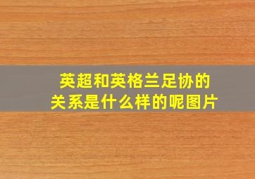 英超和英格兰足协的关系是什么样的呢图片