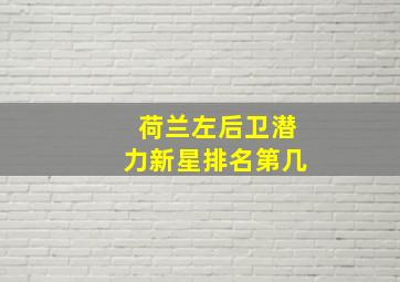 荷兰左后卫潜力新星排名第几