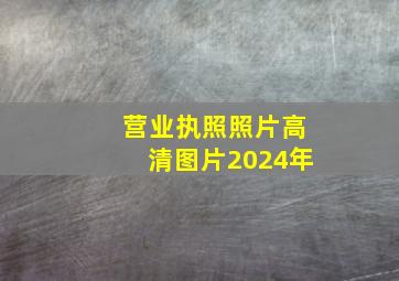 营业执照照片高清图片2024年