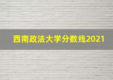 西南政法大学分数线2021