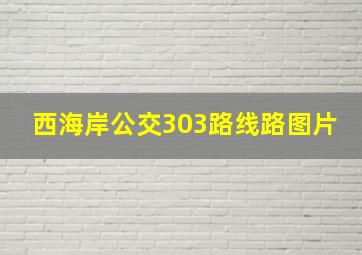 西海岸公交303路线路图片