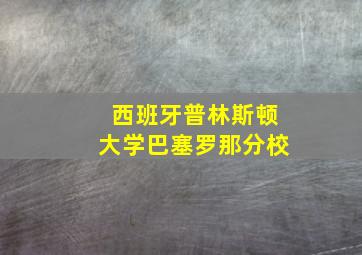 西班牙普林斯顿大学巴塞罗那分校