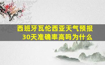 西班牙瓦伦西亚天气预报30天准确率高吗为什么