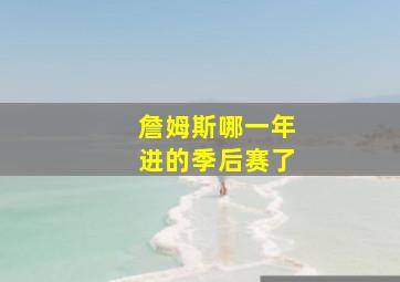 詹姆斯哪一年进的季后赛了