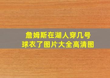 詹姆斯在湖人穿几号球衣了图片大全高清图