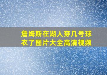 詹姆斯在湖人穿几号球衣了图片大全高清视频