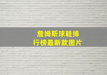 詹姆斯球鞋排行榜最新款图片