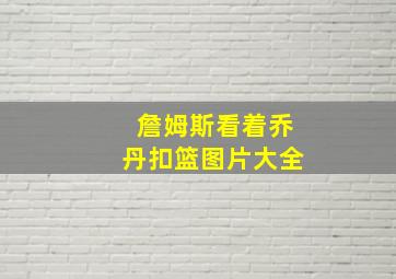 詹姆斯看着乔丹扣篮图片大全