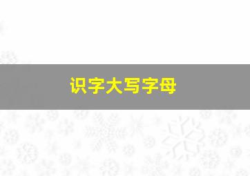 识字大写字母