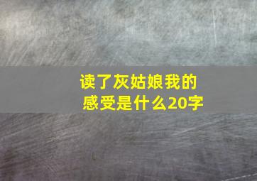 读了灰姑娘我的感受是什么20字