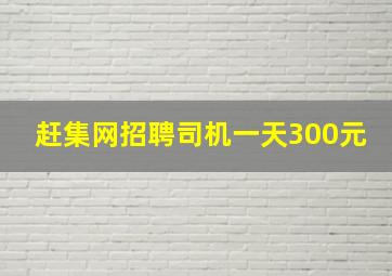 赶集网招聘司机一天300元