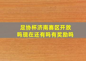 足协杯济南赛区开放吗现在还有吗有奖励吗