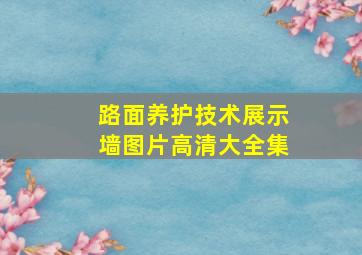 路面养护技术展示墙图片高清大全集