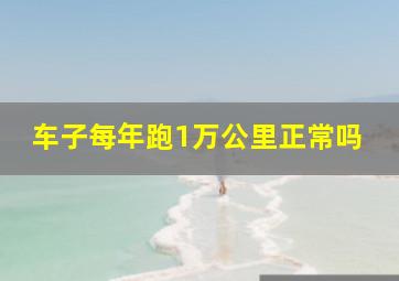 车子每年跑1万公里正常吗