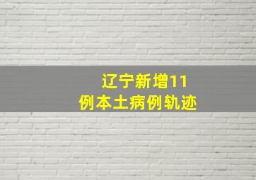 辽宁新增11例本土病例轨迹