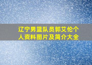 辽宁男篮队员郭艾伦个人资料图片及简介大全