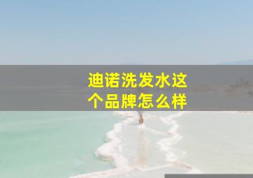 迪诺洗发水这个品牌怎么样