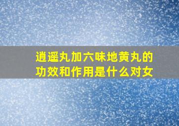 逍遥丸加六味地黄丸的功效和作用是什么对女