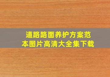 道路路面养护方案范本图片高清大全集下载