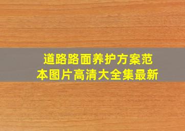 道路路面养护方案范本图片高清大全集最新