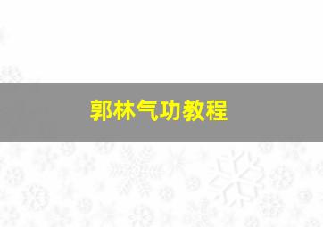 郭林气功教程