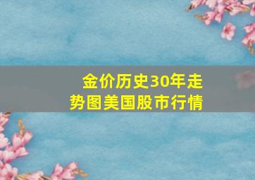 金价历史30年走势图美国股市行情