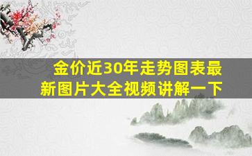 金价近30年走势图表最新图片大全视频讲解一下