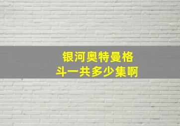 银河奥特曼格斗一共多少集啊