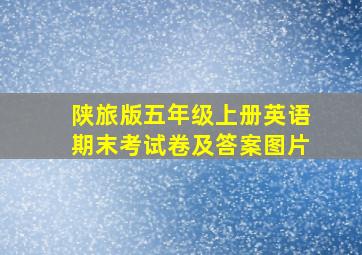 陕旅版五年级上册英语期末考试卷及答案图片