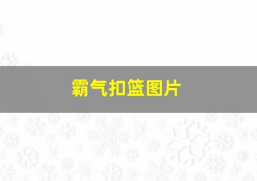 霸气扣篮图片