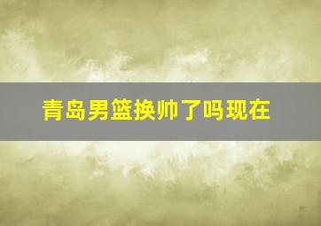 青岛男篮换帅了吗现在