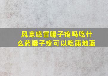 风寒感冒嗓子疼吗吃什么药嗓子疼可以吃蒲地蓝