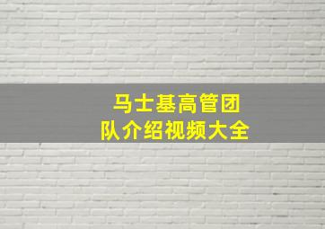 马士基高管团队介绍视频大全