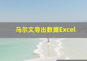 马尔文导出数据Excel