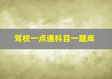 驾校一点通科目一题库