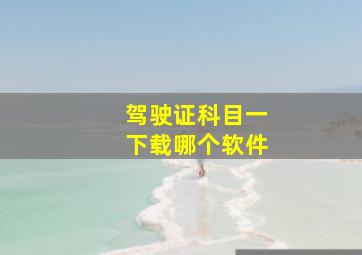 驾驶证科目一下载哪个软件