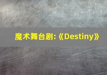 魔术舞台剧:《Destiny》