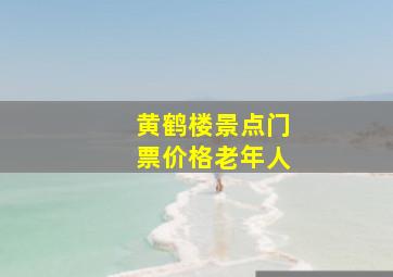 黄鹤楼景点门票价格老年人