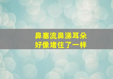 鼻塞流鼻涕耳朵好像堵住了一样