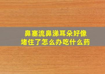 鼻塞流鼻涕耳朵好像堵住了怎么办吃什么药